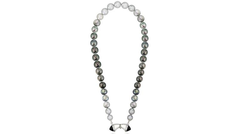 Renisis ombre Tahitian pearl necklace in white gold