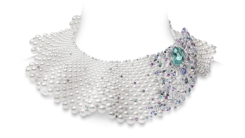 Mikimoto Praise to the Sea school of fish necklace