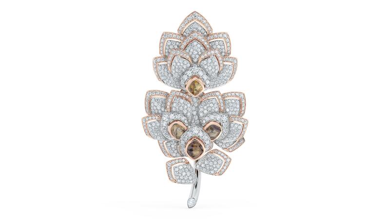 De Beers high jewelry Metamorphosis diamond brooch