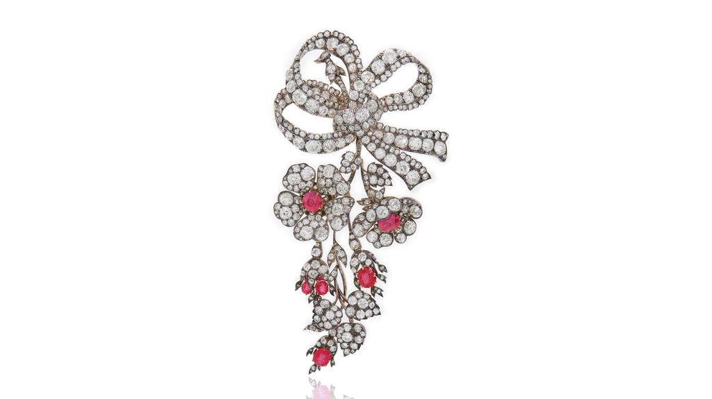 Sotheby’s Geneva Vienna 1900: An Imperial and Royal Collection diamond and ruby brooch