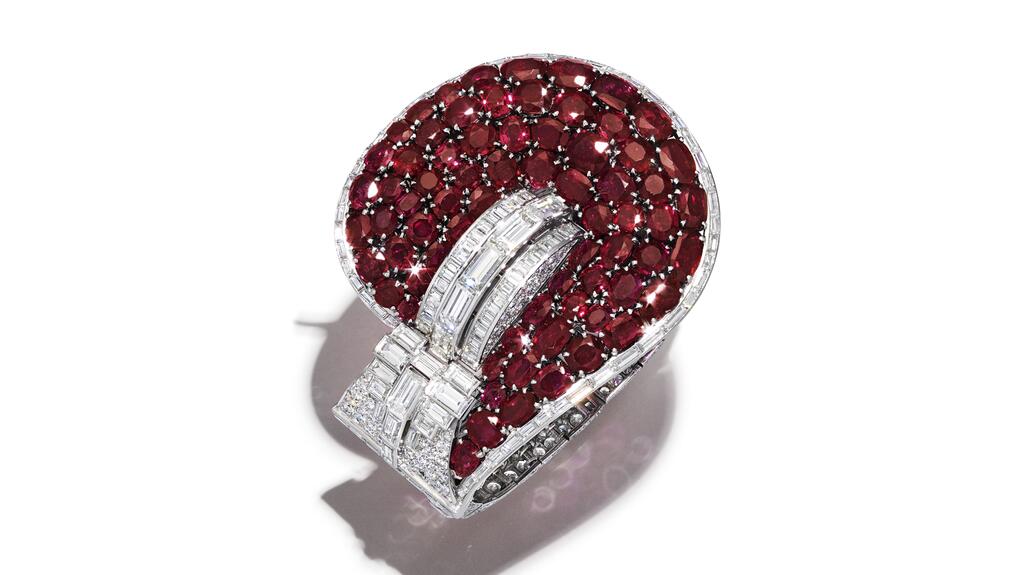Van Cleef & Arpels “Jarretière” ruby and diamond bracelet.