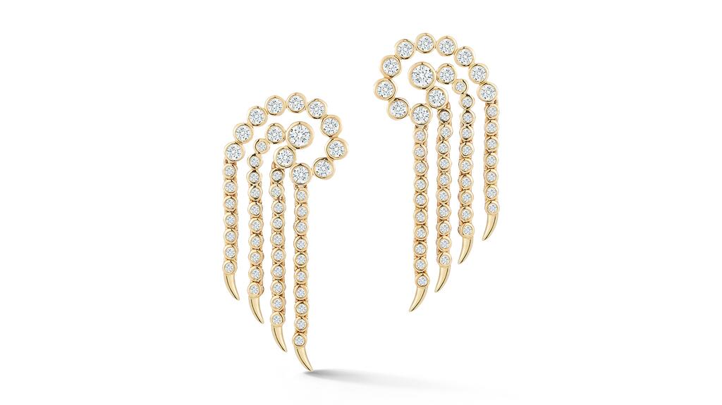 Ondyn "Sparkler Earrings" in 14-karat yellow gold with 1.9 carats of diamonds ($6,500)