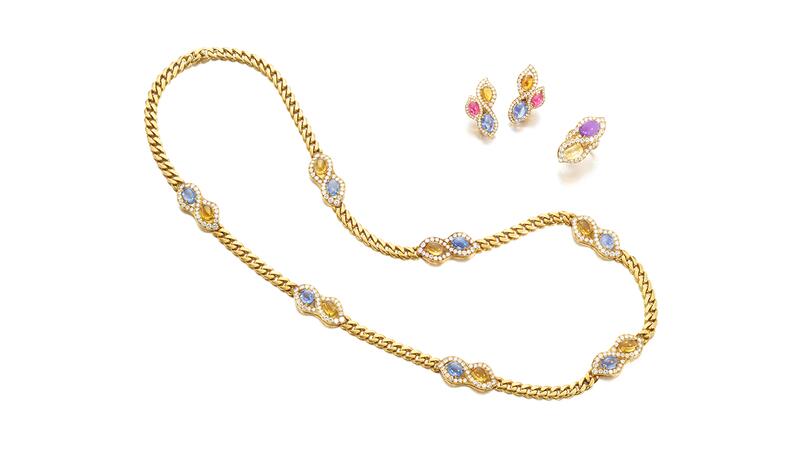 Bulgari gem set and diamond parure