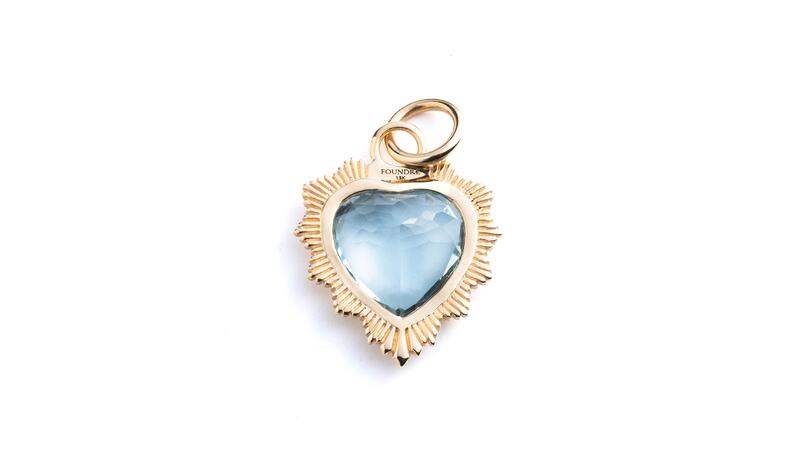 Gemstone Heart Medallion