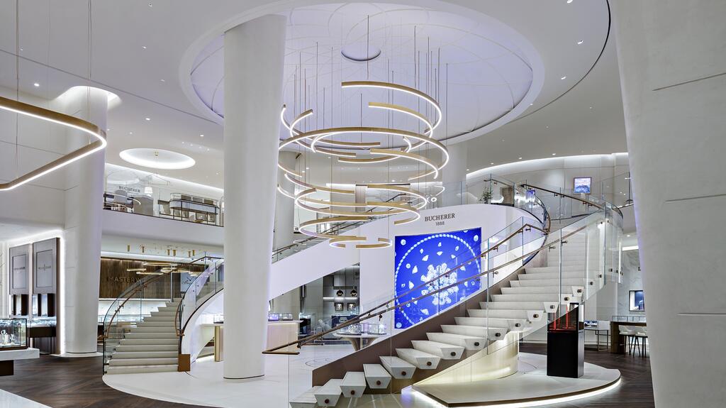 Bucherer 1888 TimeDome Las Vegas interior and staircases