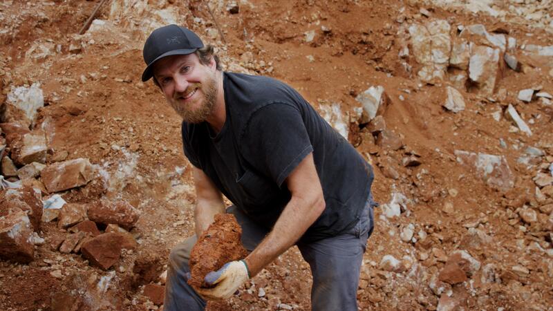 Evan Yurman at Avant Mine in Arkansas