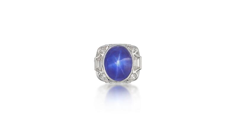 Constance “Connie” Barber Mellon’s David Webb sapphire ring