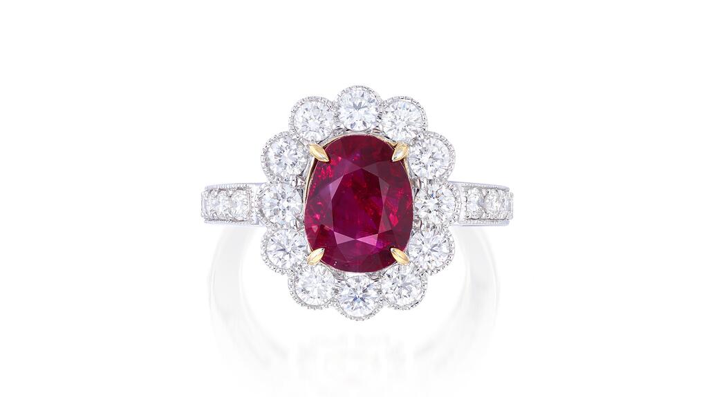 Burmese ruby ring