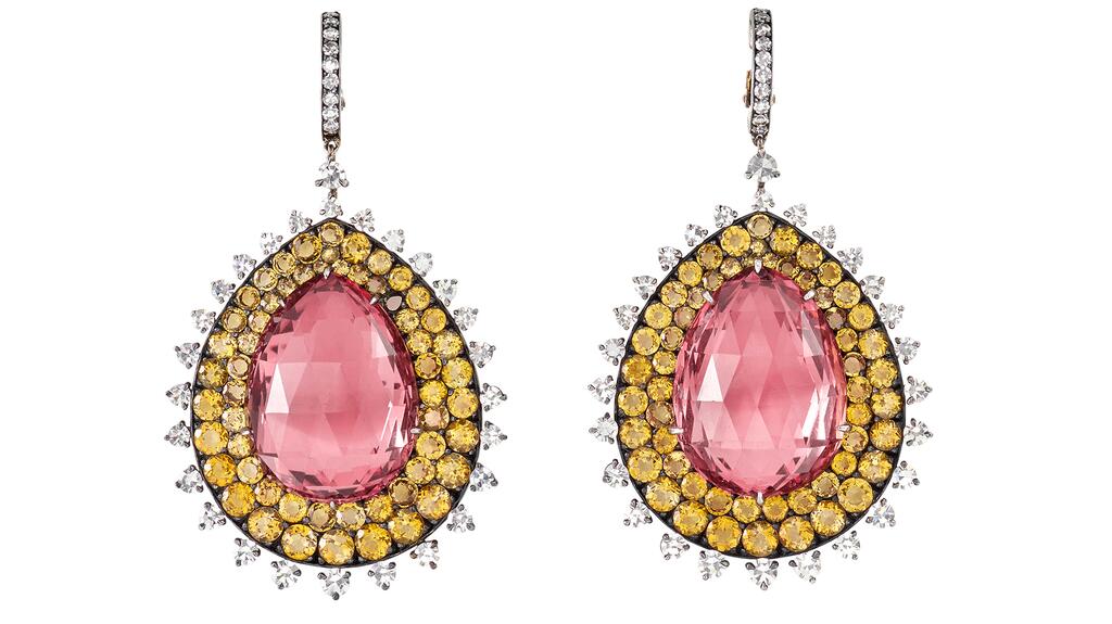 Barbara Walters JAR drop earrings