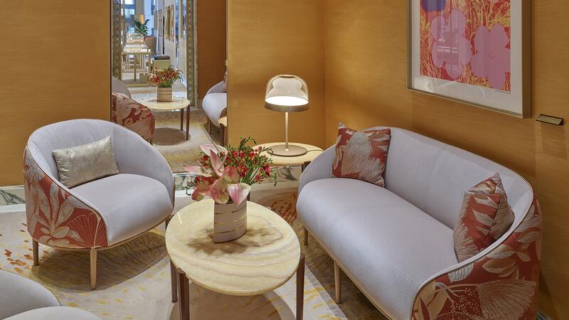 Bulgari store in Hudson Yards client rooms