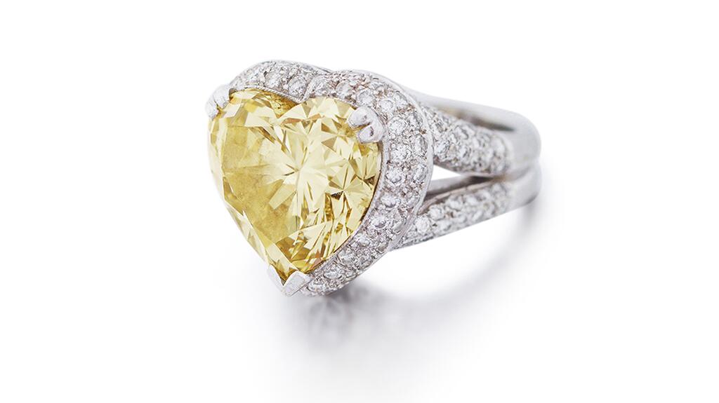 yellow diamond ring