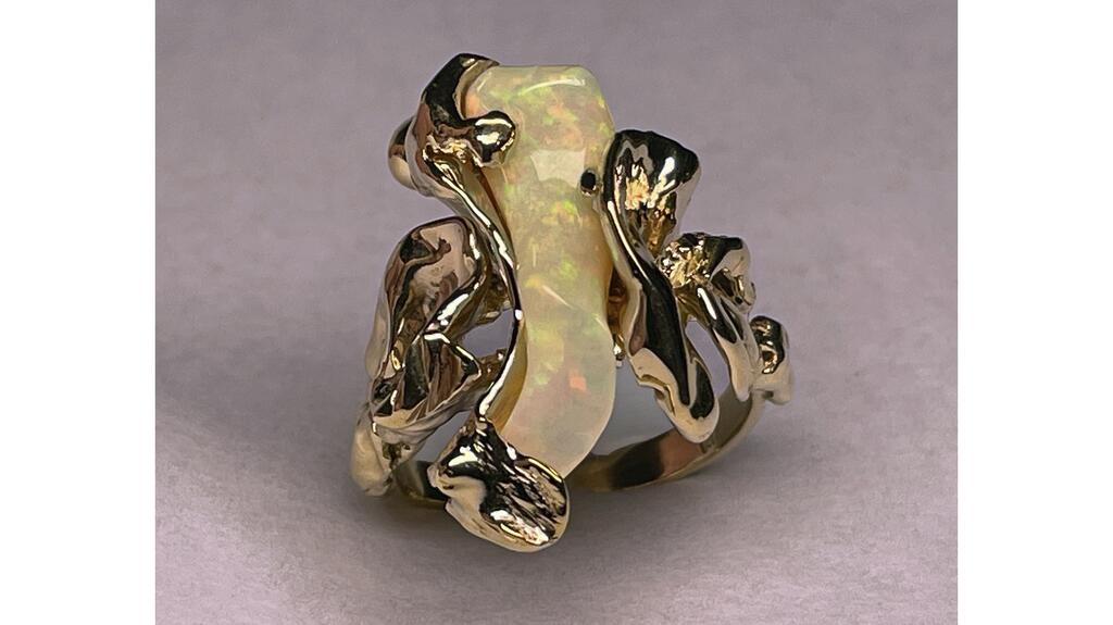 Richard Melancon Ethiopian opal cocktail ring