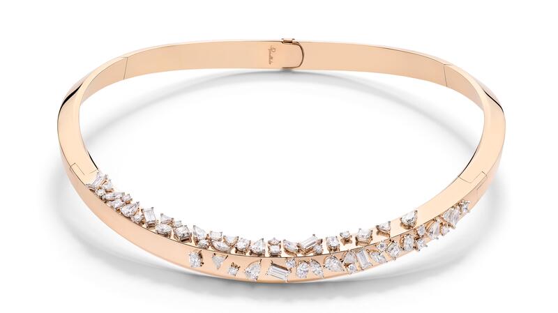 Pomellato high jewelry Terrazza Duomo choker with fancy cut diamonds